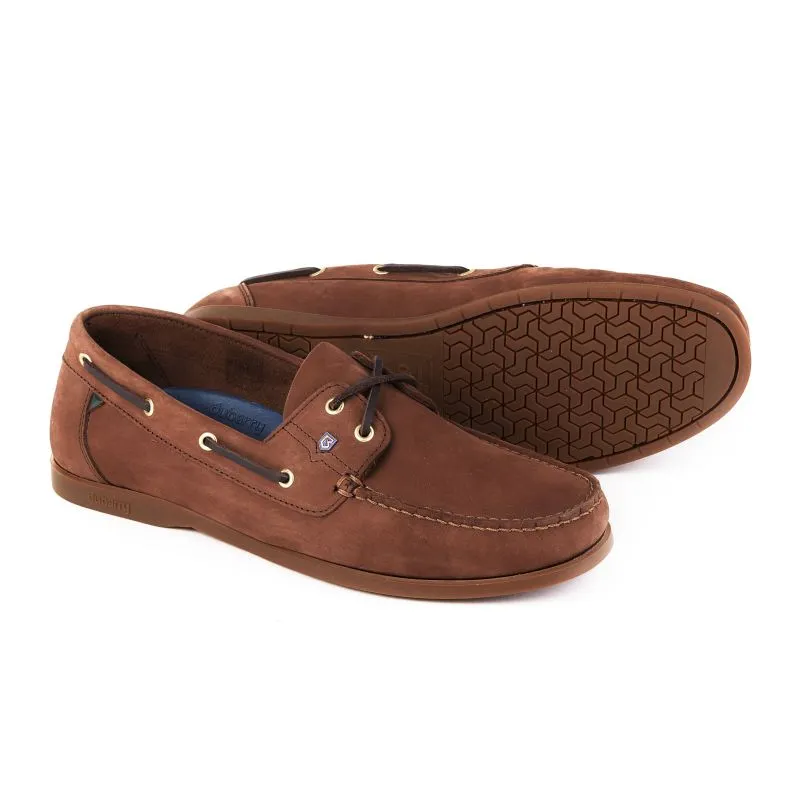 Dubarry Mens Port Leather Deck Shoe - Café