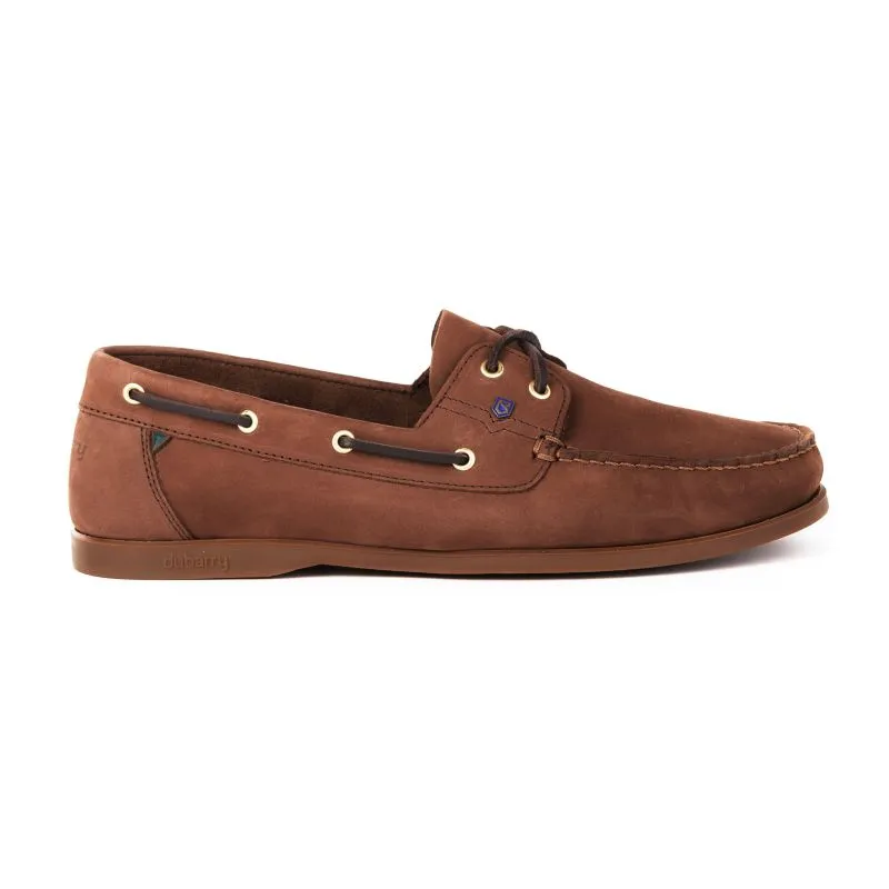 Dubarry Mens Port Leather Deck Shoe - Café