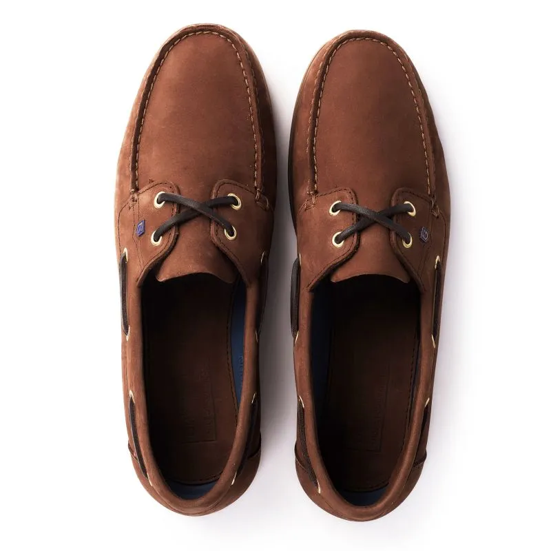 Dubarry Mens Port Leather Deck Shoe - Café