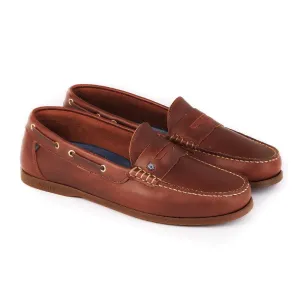 Dubarry Mens Spinnaker Leather Deck Shoe - Brown