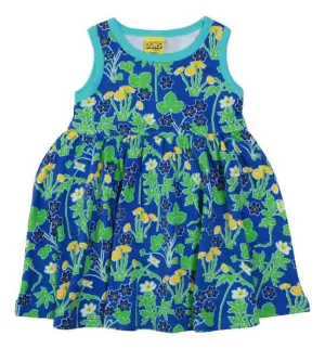 DUNS Sleeveless Gathered Dress - Coltsfoot Blue