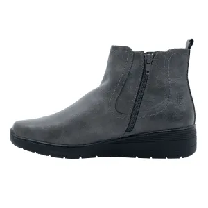 Easy Street Ankle Boots Leather Grey Colour For Women