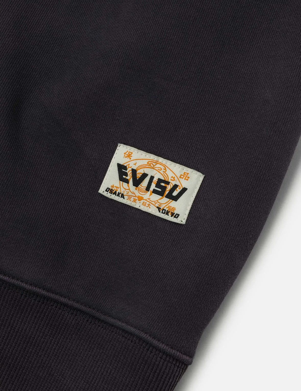 Ebisu Print and Multiple Pocket Washed Relax Fit Sweatshirt