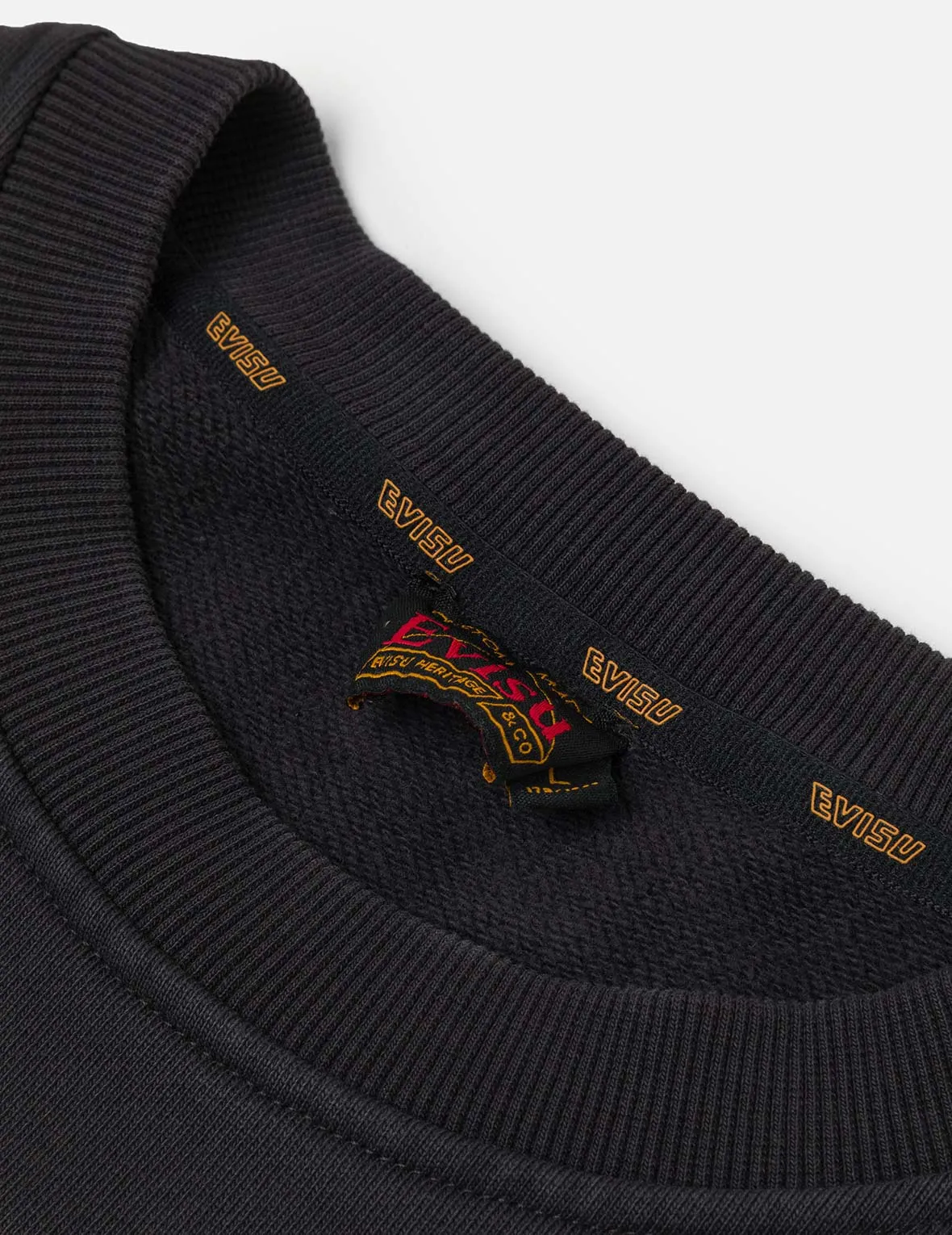Ebisu Print and Multiple Pocket Washed Relax Fit Sweatshirt