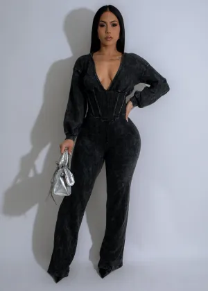 Eclipse Ensemble Jumpsuit Black