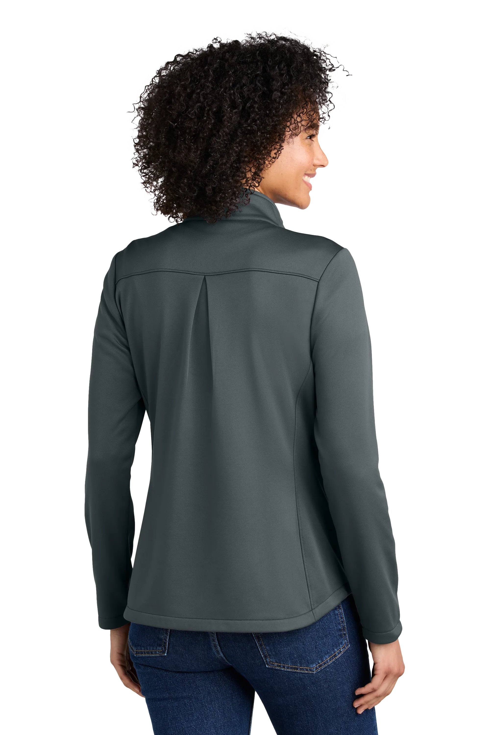 Eddie Bauer® Women’s Smooth Mid Layer Fleece 1/2-Zip - Iron Gate