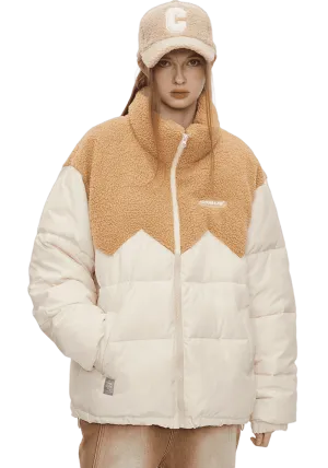 Eggshell Pattern Patchwork Jacket