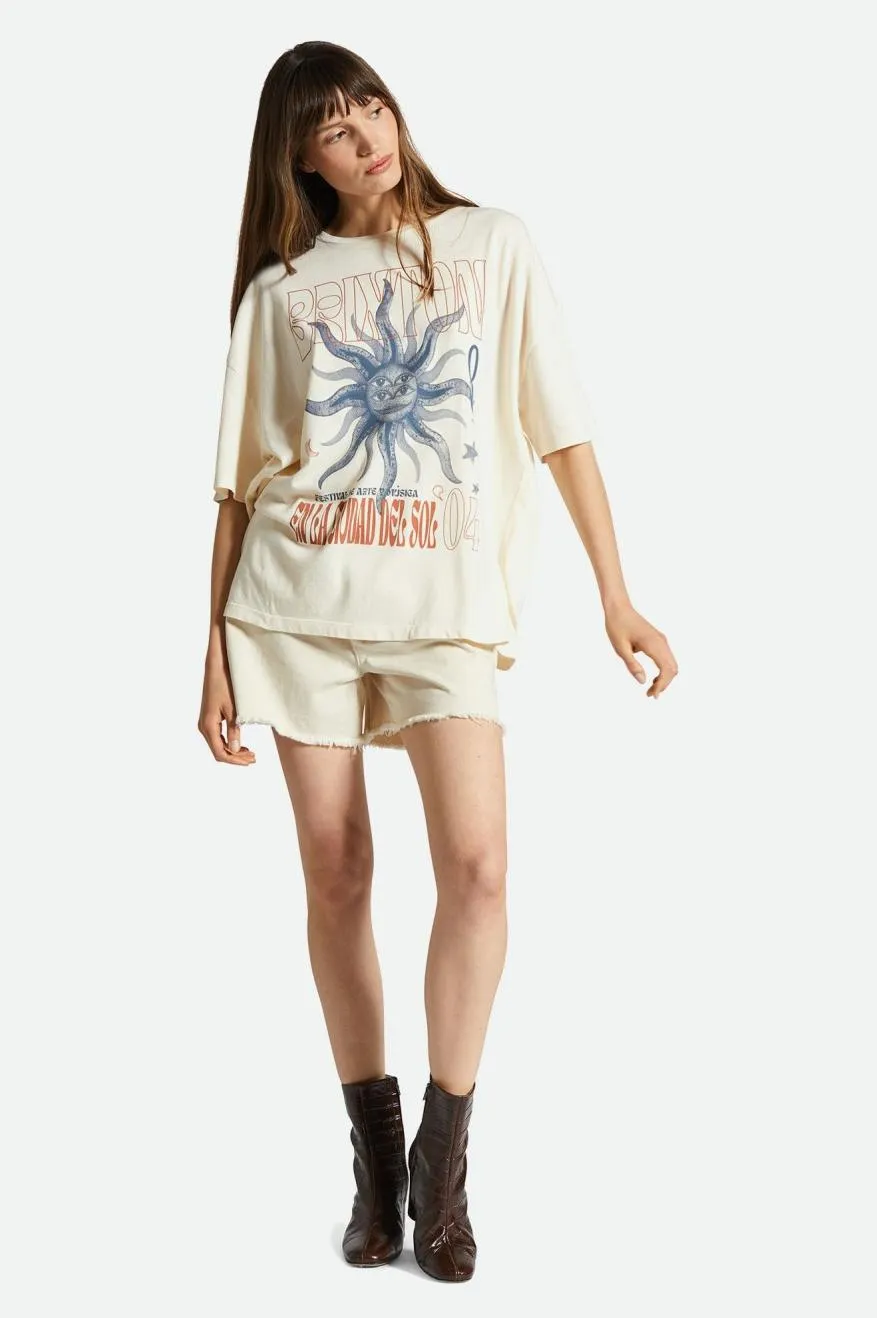 El Festival Oversized Boyfriend Tee - White Smoke