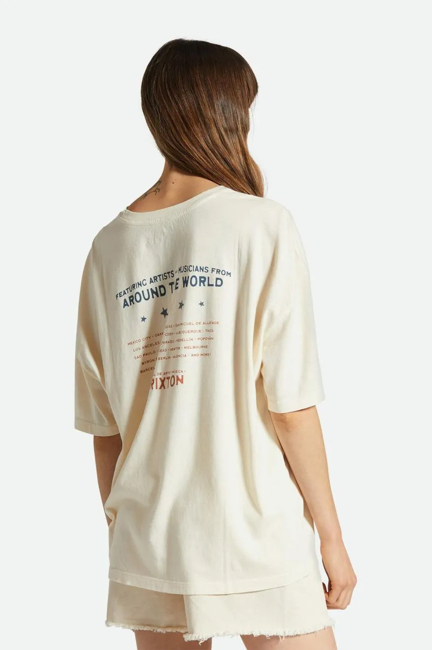 El Festival Oversized Boyfriend Tee - White Smoke