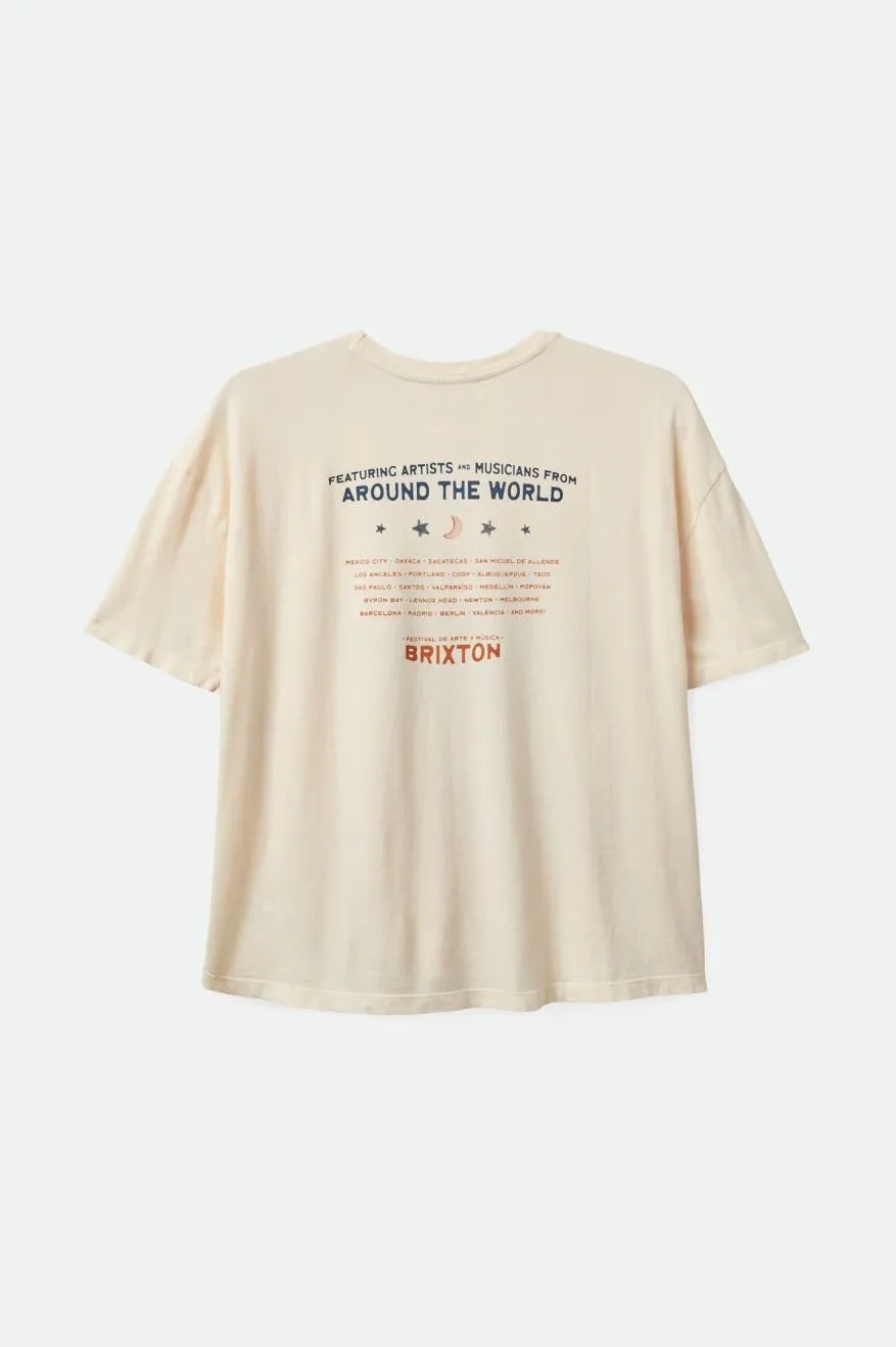 El Festival Oversized Boyfriend Tee - White Smoke