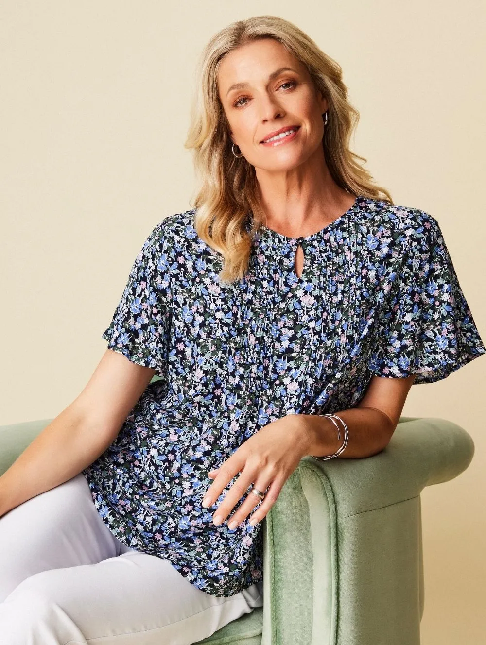 Elaine Short Sleeve Blouse