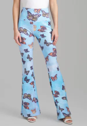 Elaine Stretch Knit Pants in Papillon