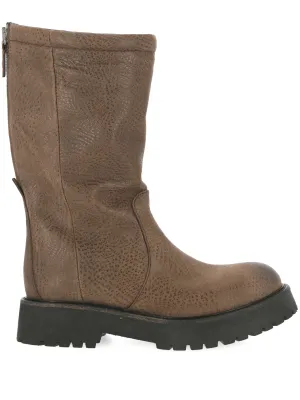 Elegant Black Calfskin Woman Boots