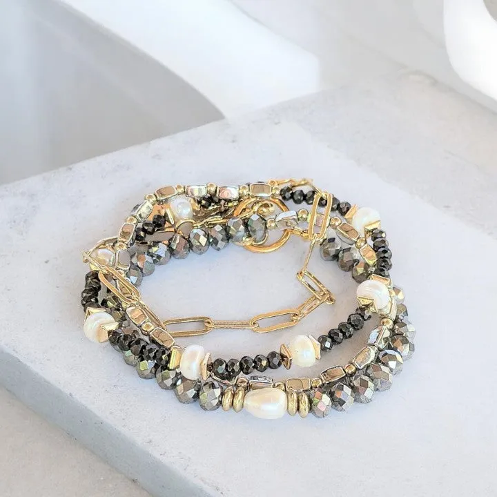 Elegant Energy Crystal Endless wrap bracelet