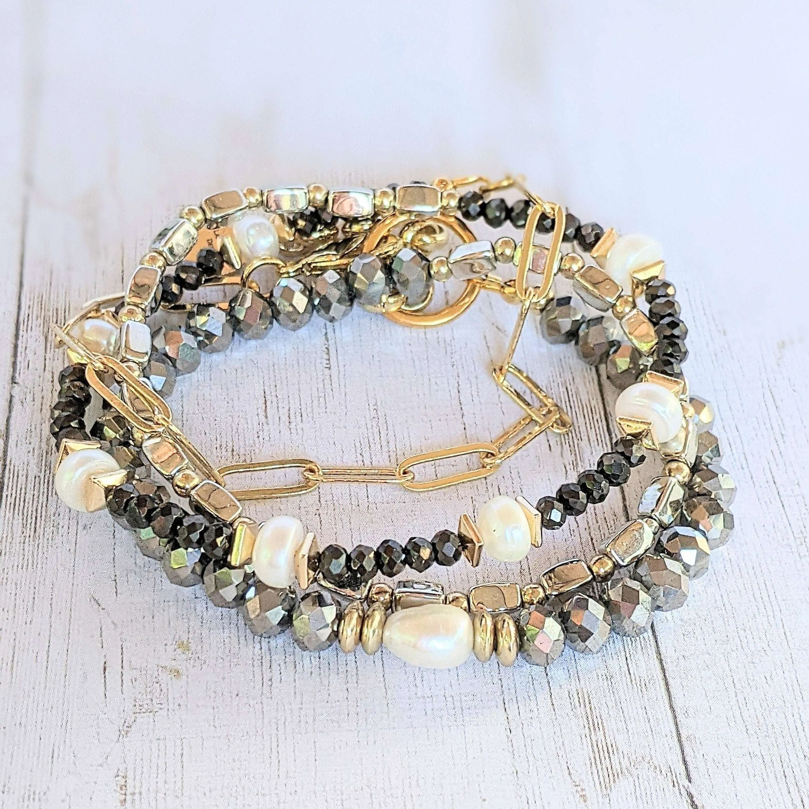 Elegant Energy Crystal Endless wrap bracelet