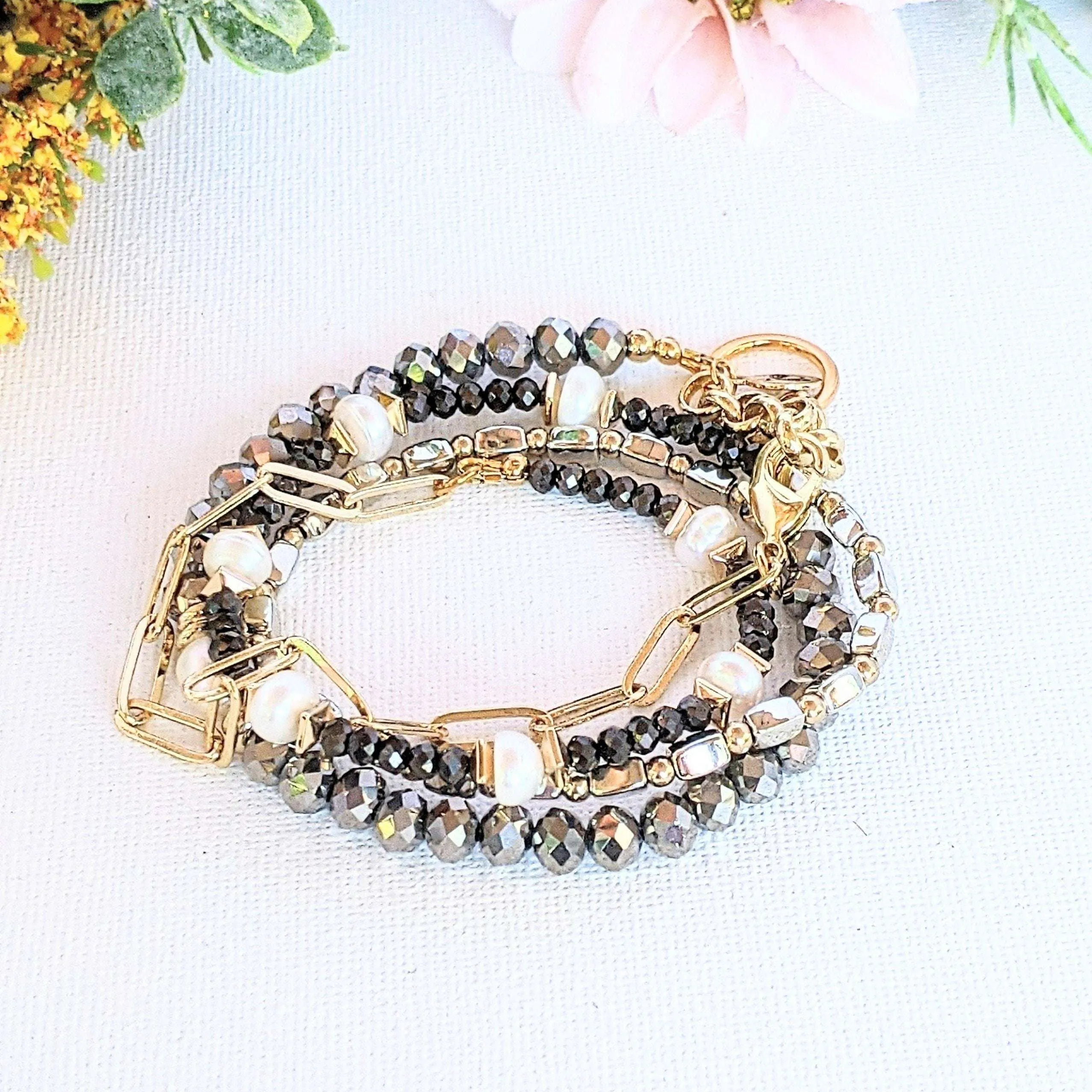 Elegant Energy Crystal Endless wrap bracelet