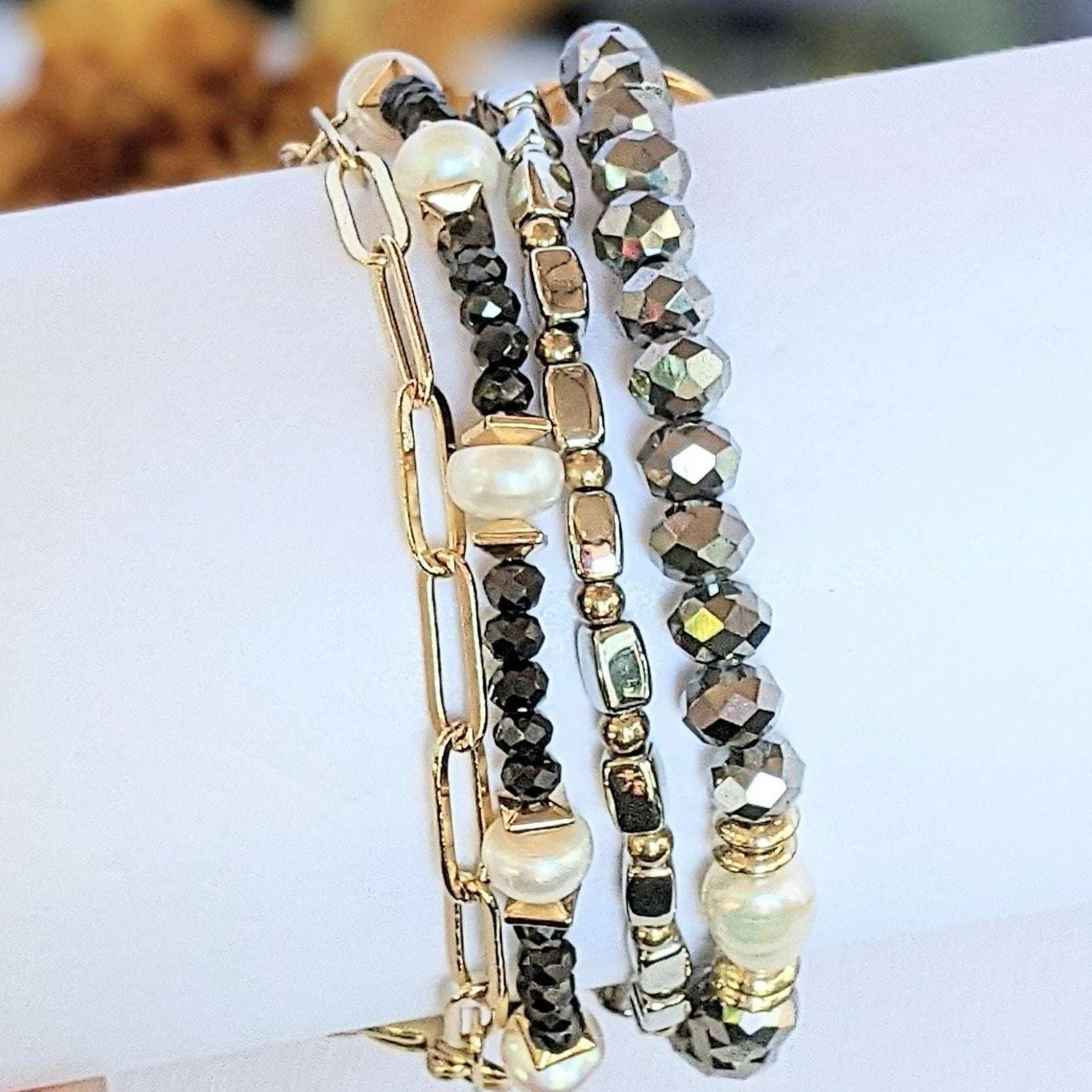 Elegant Energy Crystal Endless wrap bracelet