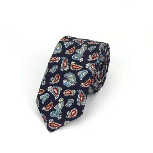 Elegant Paisley Cotton Tie