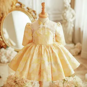 Elegant Princess Dress Romantic Palace Style Girl's Dress