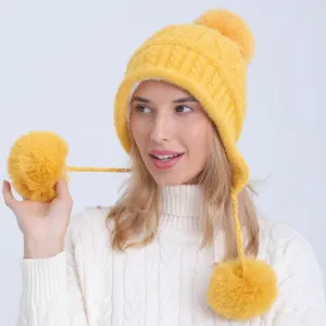 Eleonor Big Fur Ball Winter Hat