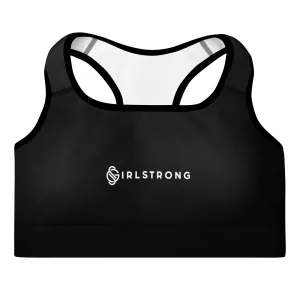 ELEVATED ESSENTIALS, GS LOGO THE PERFECT PADDED SPORTS BRA BLACK