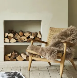 ELLA | LONGHAIRED SHEEPSKIN | TAUPE: 2 FOR £99!
