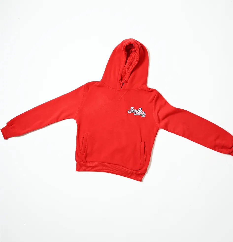 Embroidered T-Hawk Hoodie - Red