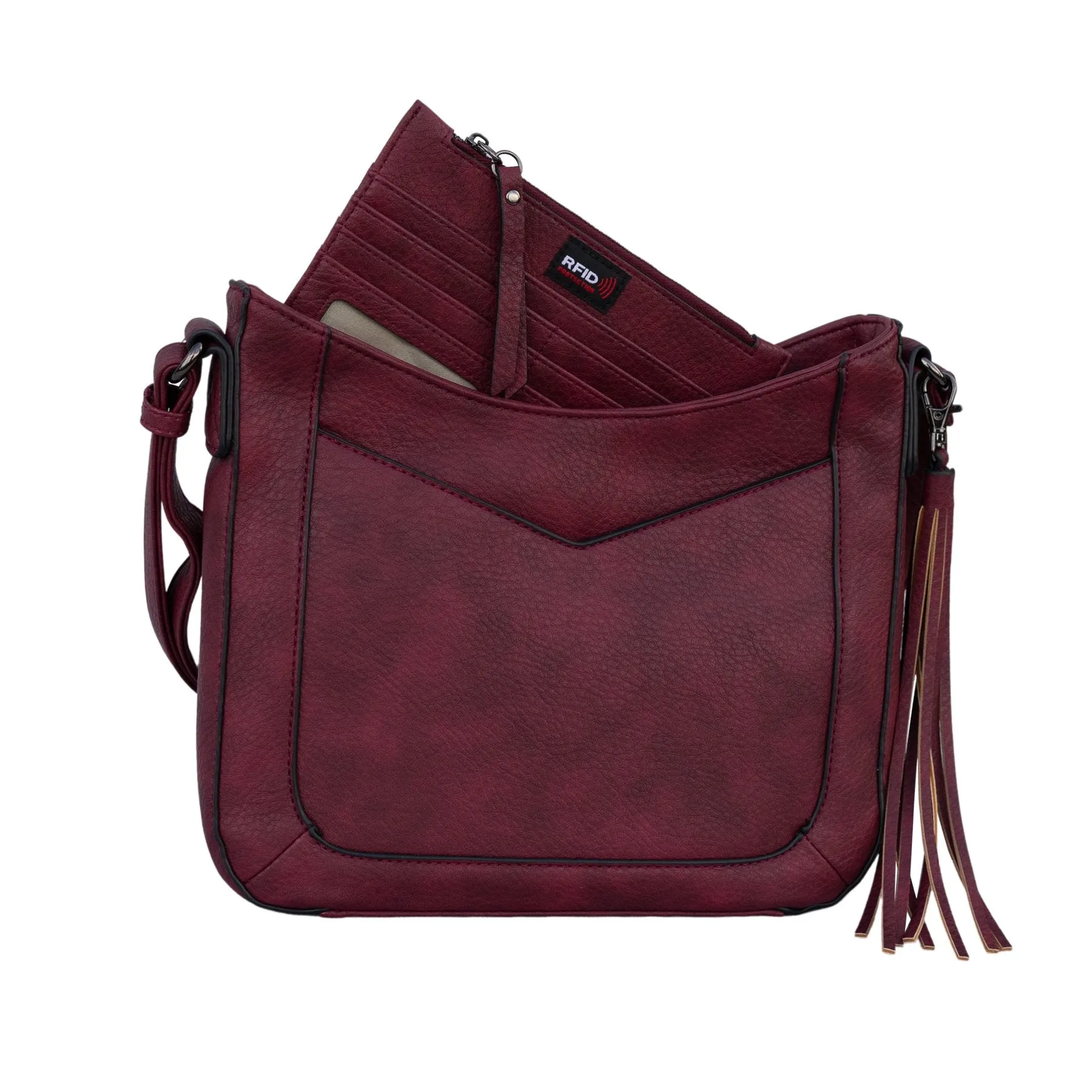 Emery Lockable Crossbody Purse with RFID Slim Wallet