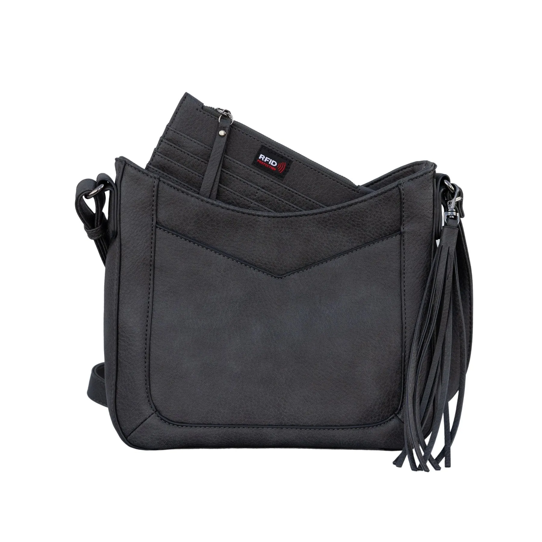 Emery Lockable Crossbody Purse with RFID Slim Wallet