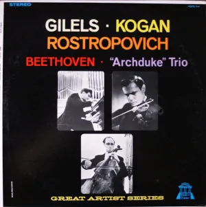 Emil Gilels, Leonid Kogan, Mstislav Rostropovich - Ludwig van Beethoven - "Archduke" Trio (LP, Album) (VG )