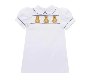 EMILY LACEY~ Smocked bear day gown