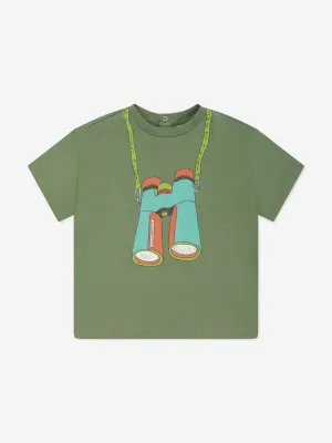 Emporio Armani Baby Boys Binoculars T-Shirt in Green
