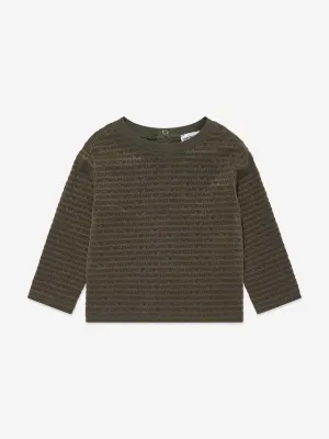 Emporio Armani Baby Boys Long Sleeve T-Shirt in Green