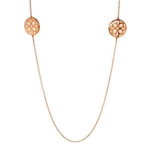 Enamel Disc Station Necklace