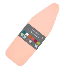 Encasa Homes Ironing Board Cover with 4mm Extra Thick Felt Pad for Steam Press - Powder Pink - (Fits Standard Large Boards of 125 x 39 cm) Heat Reflective, Protective, Scorch Resistant