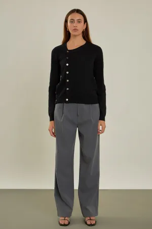 Endless Rose - Knit Cardigan with Cross Over Buttons