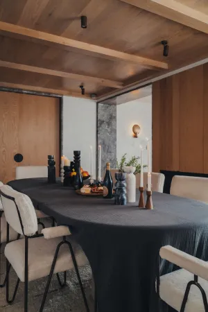 Enes Tablecloth | Charcoal