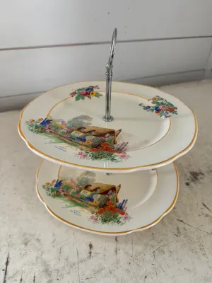 English Tiered Tray - will come unassembled for shipping