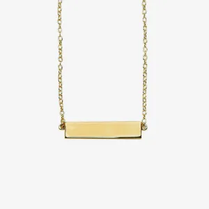 Engravable Bar Necklace