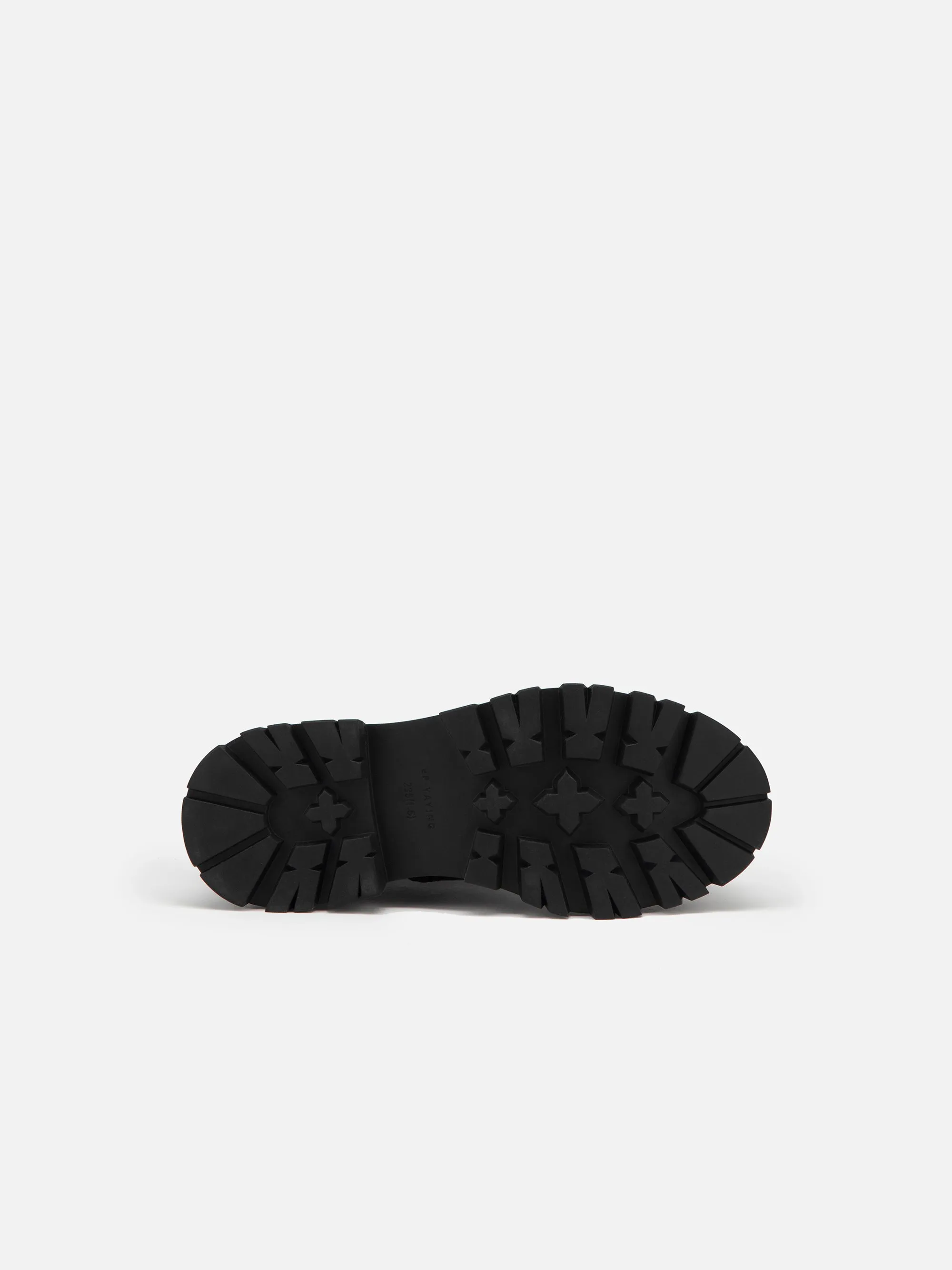 EP YAYING Leather Platform Lace Up Boots