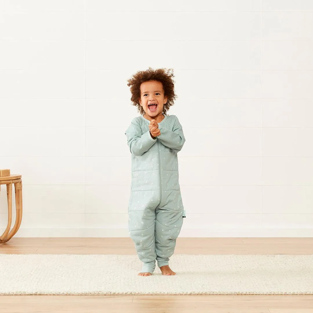 ergoPouch Organic Winter Long Sleeved Sleep Onesie - 3.5 TOG - Sage