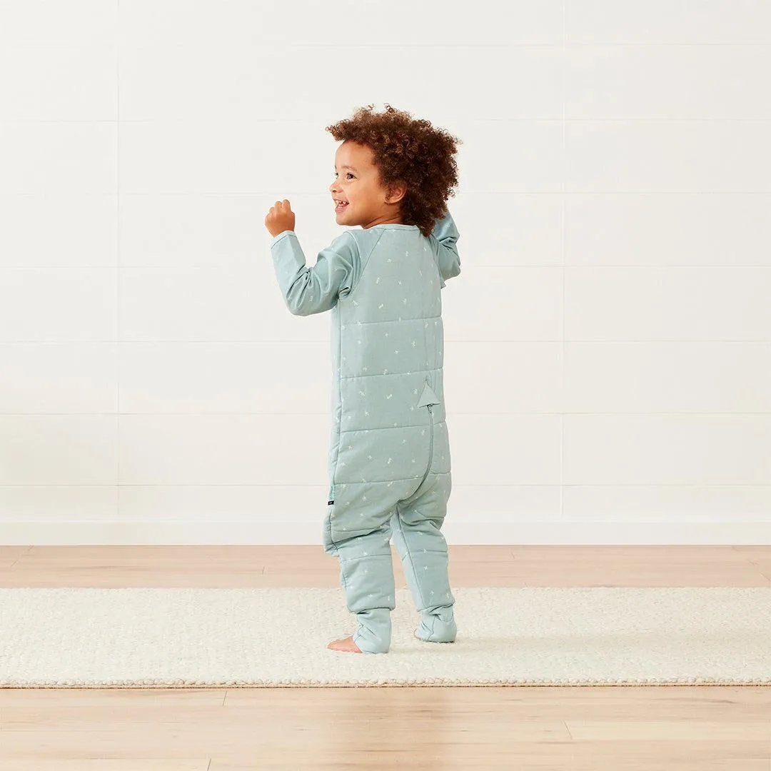 ergoPouch Organic Winter Long Sleeved Sleep Onesie - 3.5 TOG - Sage