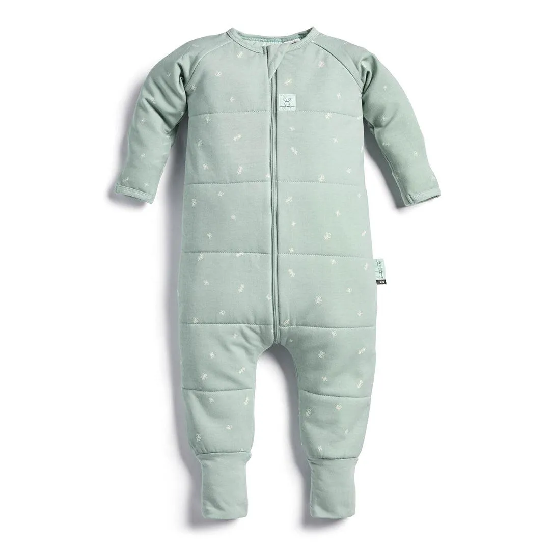 ergoPouch Organic Winter Long Sleeved Sleep Onesie - 3.5 TOG - Sage