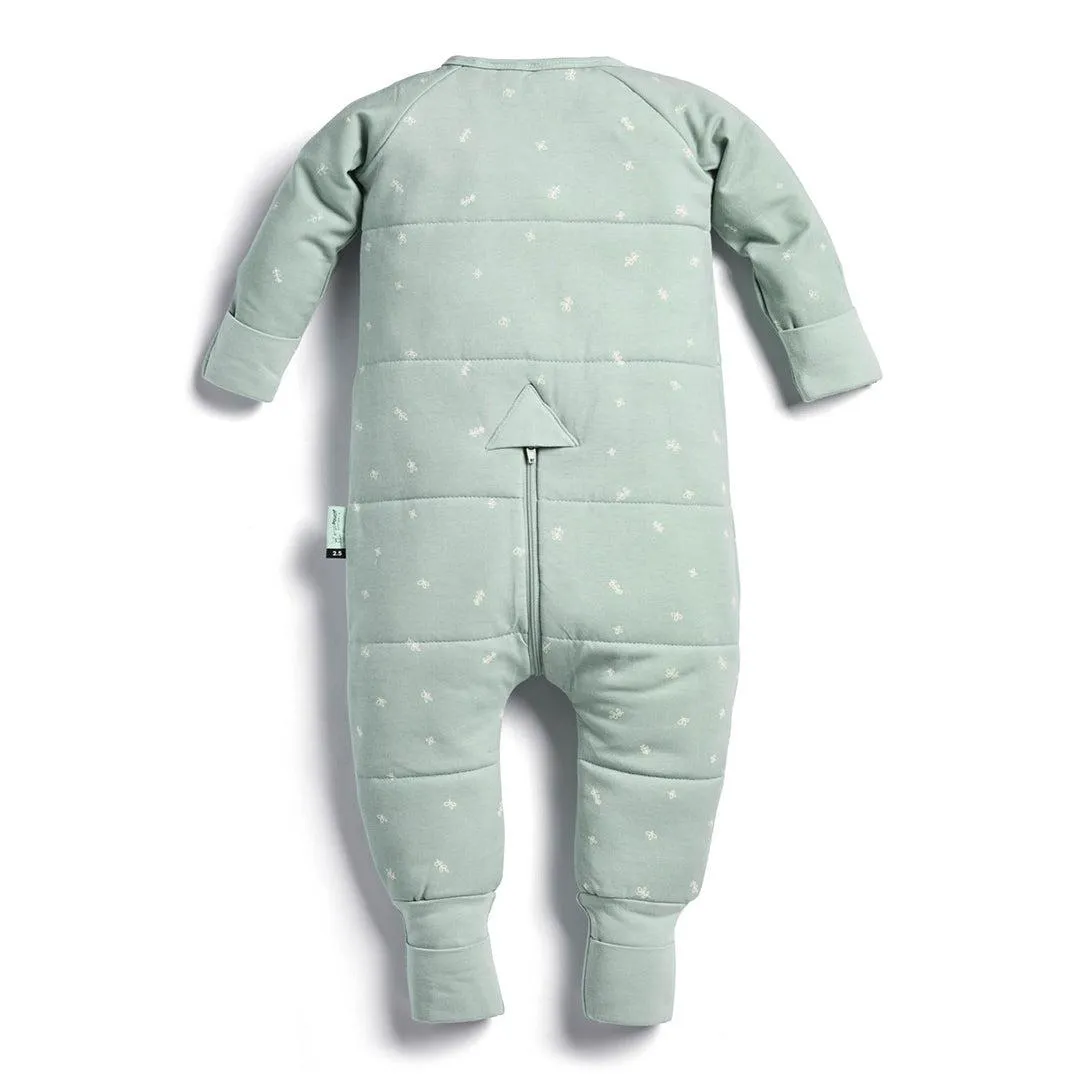 ergoPouch Organic Winter Long Sleeved Sleep Onesie - 3.5 TOG - Sage