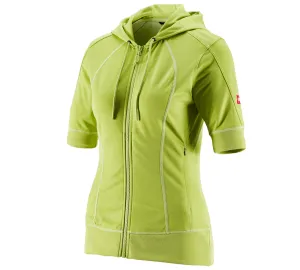 e.s.Funct. hooded jacket stripe 3/4-sleeve,ladies'