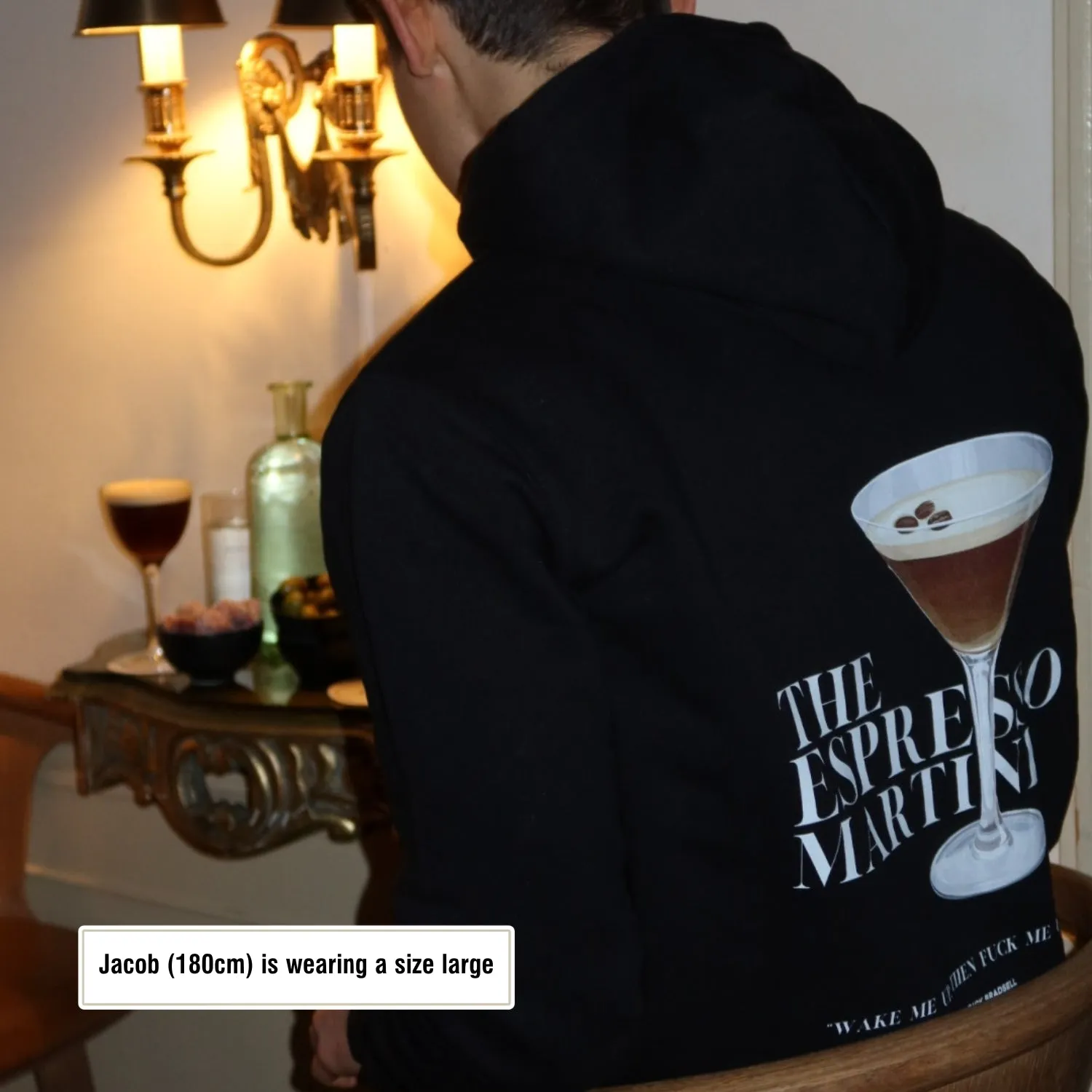 Espresso Martini "Wake Me Up" eco hoodie
