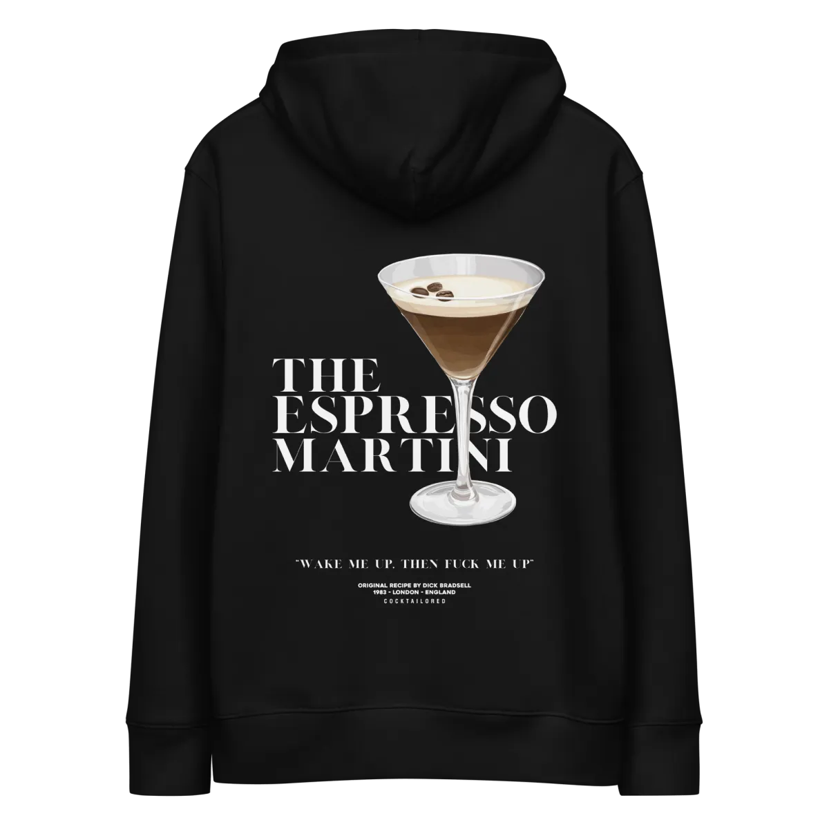 Espresso Martini "Wake Me Up" eco hoodie