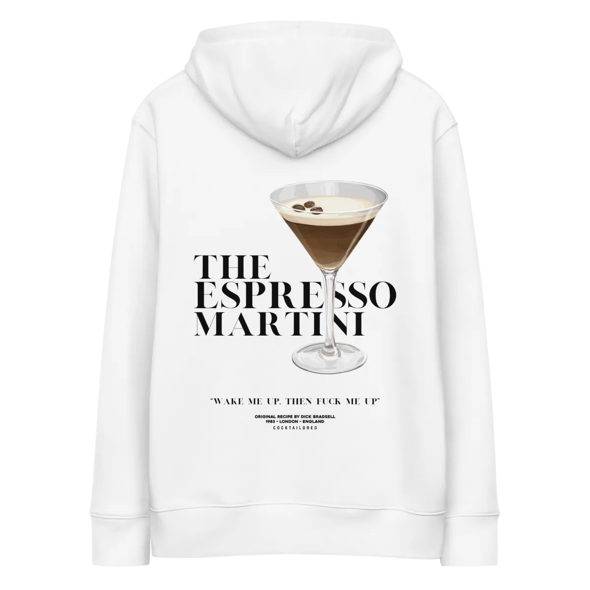 Espresso Martini "Wake Me Up" eco hoodie