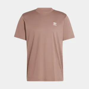 Essentials Mens Short Sleeve Shirt (Brown/White)