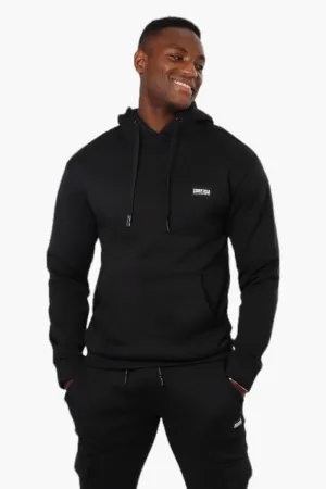 Essentials Solid Basic Pullover Hoodie - Black